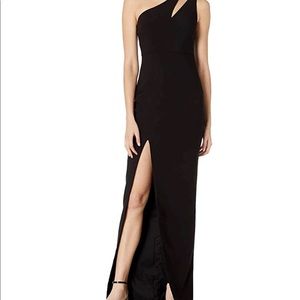 Likely Roxy cut out front split evening dress